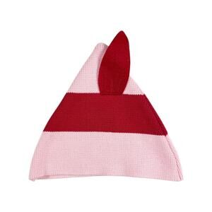 Hanna Andersson Elf Pink & Red Knit Beanie Hat S/M Kids 3-6 years